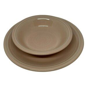 VTG Fiestaware Apricot Salad Plate Soup/Cereal Bowl Apricot Fiesta Dinnerware